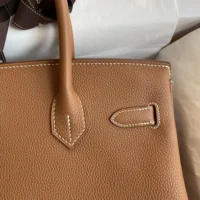 Hermes Birkin 30 Bag in Epsom Leather with Gold Hardware-Brown/Gold