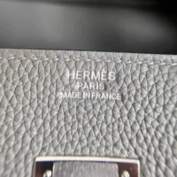 Hermes Birkin 30 Bag in Epsom Leather with Gold Hardware-Grey