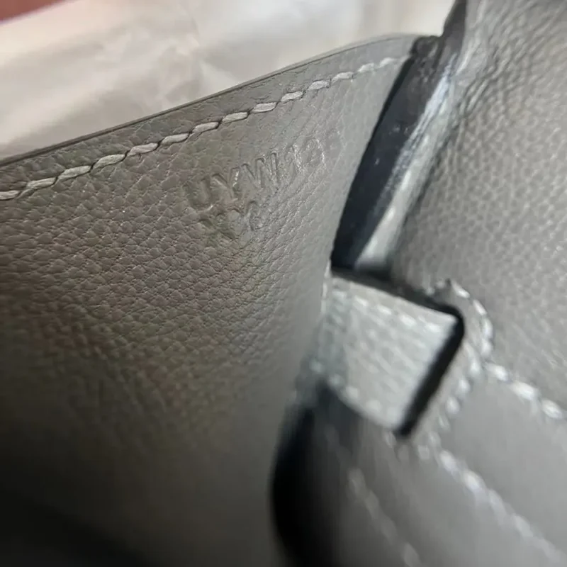 Hermes Birkin 30 Bag in Epsom Leather with Gold Hardware-Grey