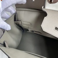 Hermes Birkin 30 Bag in Epsom Leather with Gold Hardware-Silver