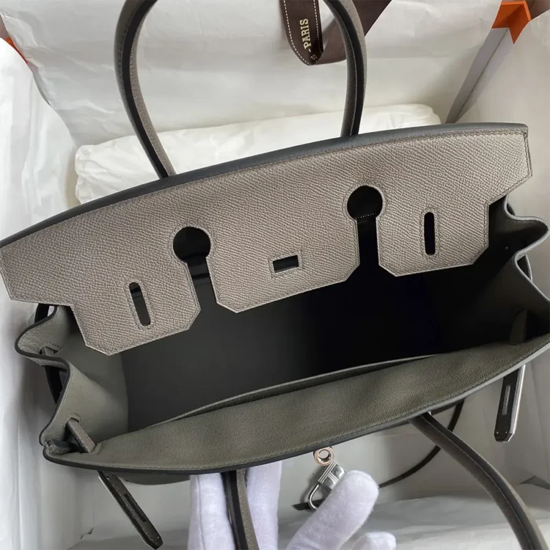 Hermes Birkin 30 Bag in Epsom Leather with Gold Hardware-Silver