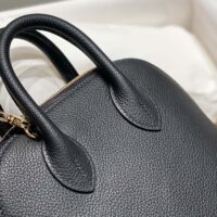 Hermes Unisex Bolide 1923 Bag in Epsom Calfskin-Black/Gold