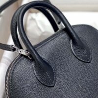Hermes Unisex Bolide 1923 Bag in Epsom Calfskin-Black/Silver