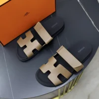 Hermes Unisex Chypre Sandal-Dark Brown H222857ZHX3415