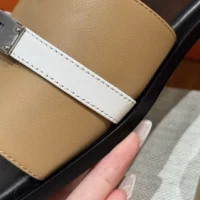Hermes Unisex Giulia sandal-Sandy/White H231056Z