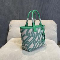 Hermes Unisex Steeple 25 Ecru Tote Bag-Green H084533CKAA
