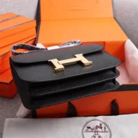 Hermes Women Constance 19 Bag Epsom Leather-Black