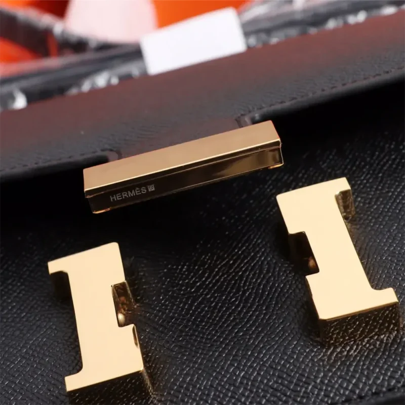 Hermes Women Constance 19 Bag Epsom Leather-Black