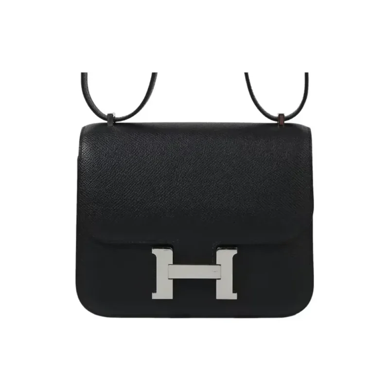 Hermes Women Constance 19 Bag Epsom Leather-Black