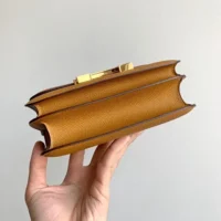 Hermes Women Constance 19 Bag Epsom Leather-Brown/Gold