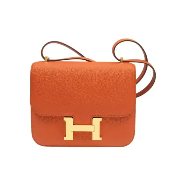 Hermes Women Constance 19 Bag Epsom Leather-Orange
