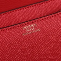 Hermes Women Constance 19 Bag Epsom Leather-Red/Gold
