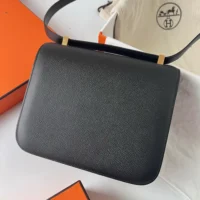 Hermes Women Constance 24 Bag Epsom Leather-Black/Gold