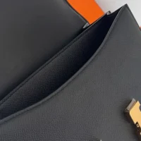 Hermes Women Constance 24 Bag Epsom Leather-Black/Gold