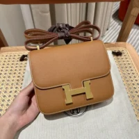 Hermes Women Constance 24 Bag Epsom Leather-Brown