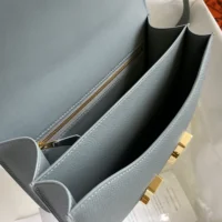 Hermes Women Constance 24 Bag Epsom Leather-Grey/Gold