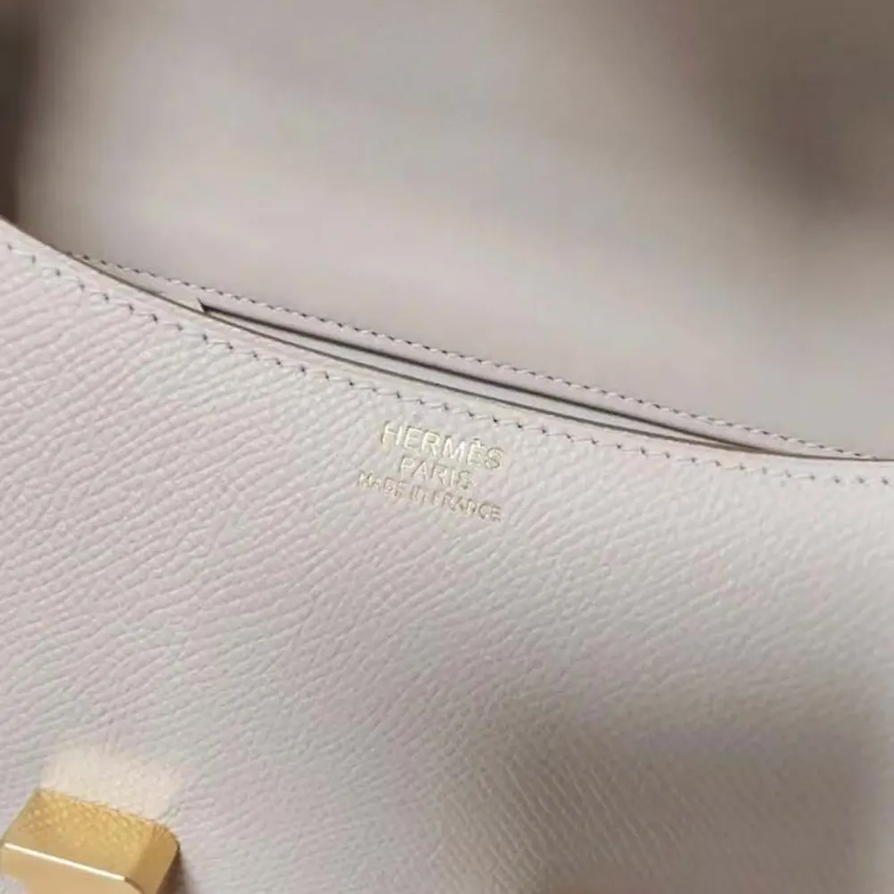 Hermes Women Constance 24 Bag Epsom Leather-WhiteGold (10) Hermes Women Constance 24 Bag Epsom Leather-White/Gold