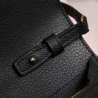 Hermes Women Constance Long To Go in Epsom Leather-Black/Gold