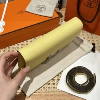 Hermes Women Constance Long To Go in Epsom Leather-Yellow/Gold