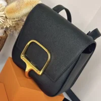 Hermes Women Della Cavalleria Mini Bag Epsom Leather-Black/Gold
