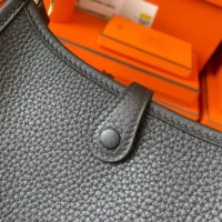 Hermes Women Evelyne 16 Amazone in Clemence Leather-Black/Gold