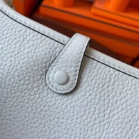 Hermes Women Evelyne 16 Amazone in Clemence Leather-Light Blue