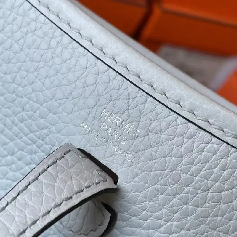 Hermes Women Evelyne 16 Amazone in Clemence Leather-Light Blue