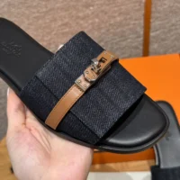 Hermes Women Giulia Sandal-Navy H251030Z