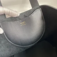 Hermes Women In the Loop 18 Handbag Clemence Leather-Black