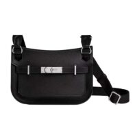 Hermes Women Jyspiere in Evercolor Leather-Black