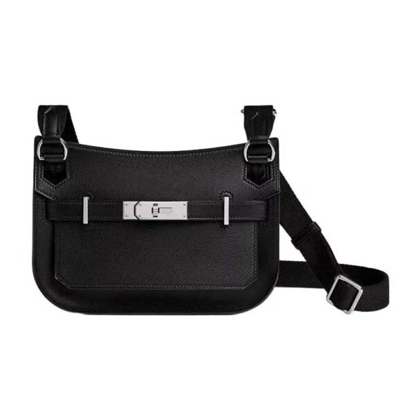 Hermes Women Jyspiere in Evercolor Leather-Black