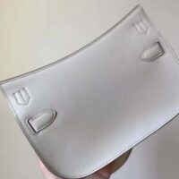 Hermes Women Jyspiere in Evercolor Leather-White/Gold H084047CCAI