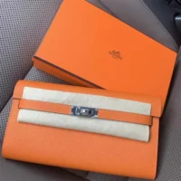 Hermes Women Kelly To Go in Epsom Leather-Orange