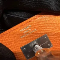 Hermes Women Kelly To Go in Epsom Leather-Orange