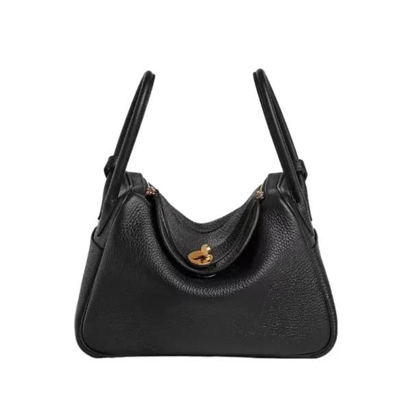 Hermes Women Lindy 26 in Clemence Leather-Black