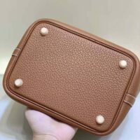 Hermes Women Picotin Lock 18cm in Cowhide leather-Brown
