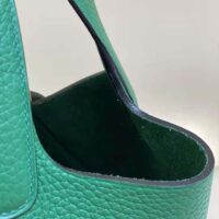 Hermes Women Picotin Lock 18cm in Cowhide leather-Green