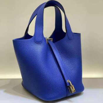 Hermes Women Picotin Lock 18cm in Cowhide leather-Navy