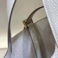 Hermes Women Picotin Lock 18cm in Cowhide leather-WhiteHermes Women Picotin Lock 18cm in Cowhide leather-White