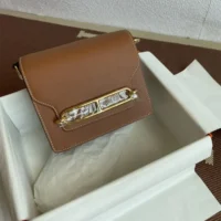 Hermes Women Roulis Mini Bag in Evergrain Calfskin-Brown