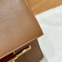 Hermes Women Verrou 21 Bag in Epsom Leather-Brown/Gold