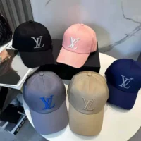 Louis Vuitton Unisex LV Only LV Cap Cotton Embroidered LV Fall Signature