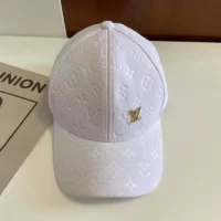 Louis Vuitton Unisex LV Shadow Cap Cotton Embroidered LV Fall Signature