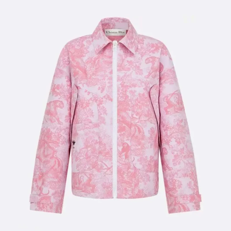 Dior Women Dioriviera Jacket White Jacquard Technical Taffeta 547C85A2826