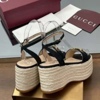 Gucci GG Women's Espadrille with Horsebit-Black 816692H63201000