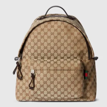 Gucci Unisex GG Canvas Medium Backpack-Dark Brown 824624FAEHZ9795