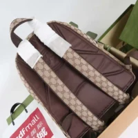 Gucci Unisex GG Canvas Medium Backpack-Dark Brown 824624FAEHZ9795