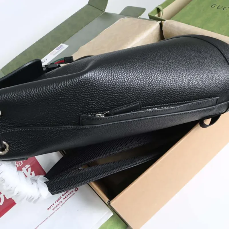 Gucci Unisex Medium Backpack with Web Black 816750AAEF71042