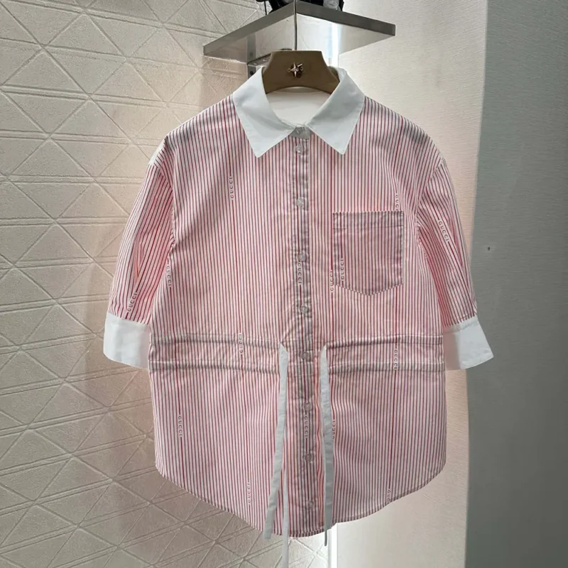Gucci Women Cotton Fil Coupé Shirt 826588Z7ASD