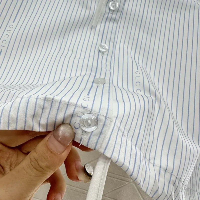 Gucci Women Cotton Fil Coupé Shirt 831862Z7ASD